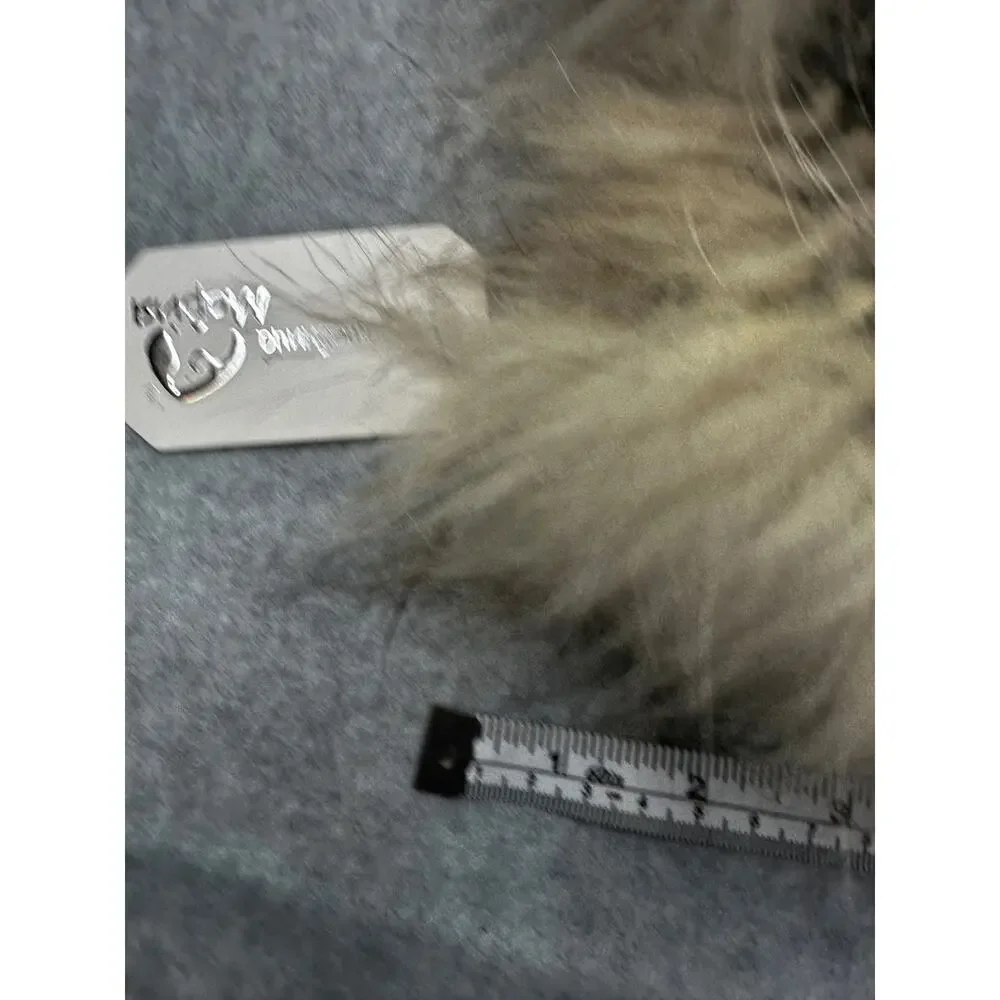 Volshebnitsa Maria Silver Fox Fur Headband Ear Warmer